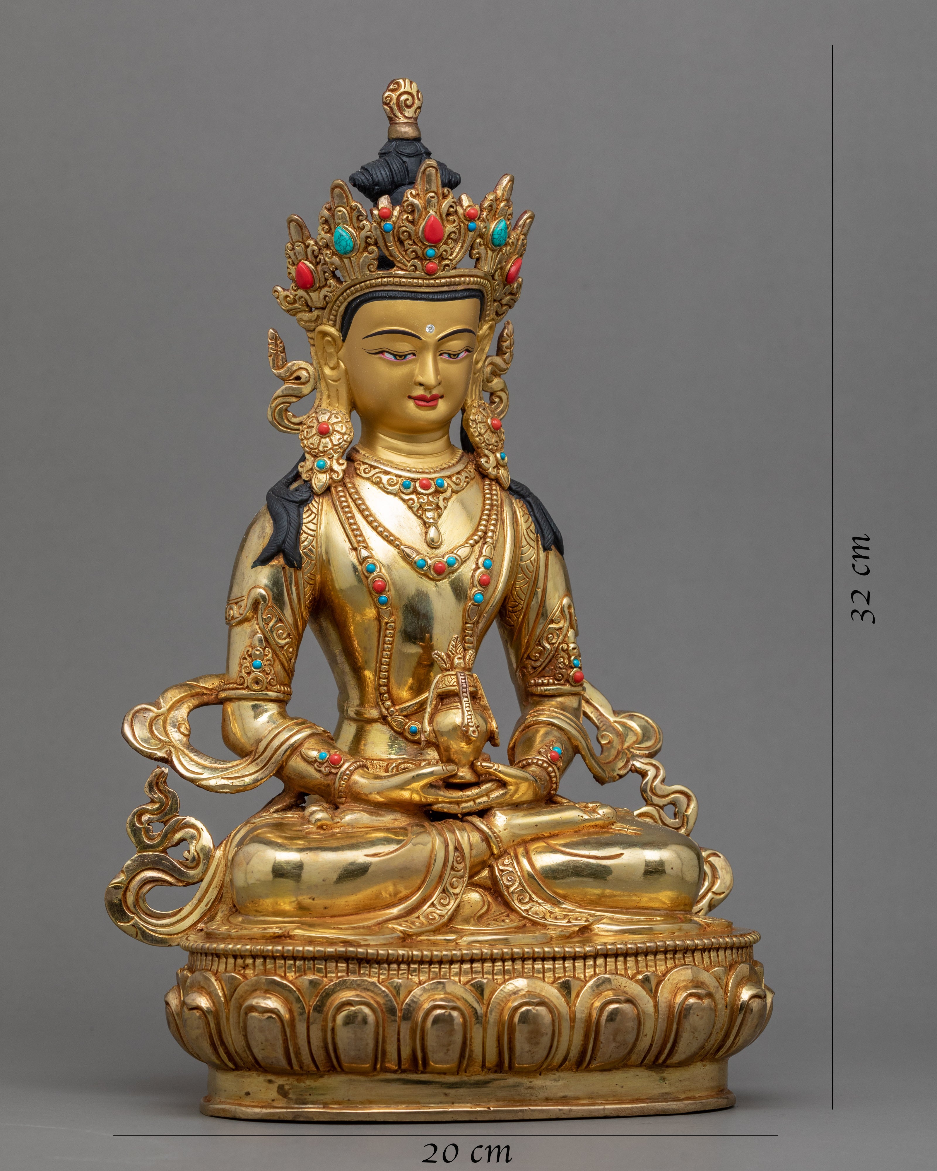 Buddha of Long Life Sculpture | The Amitayus Buddha Art