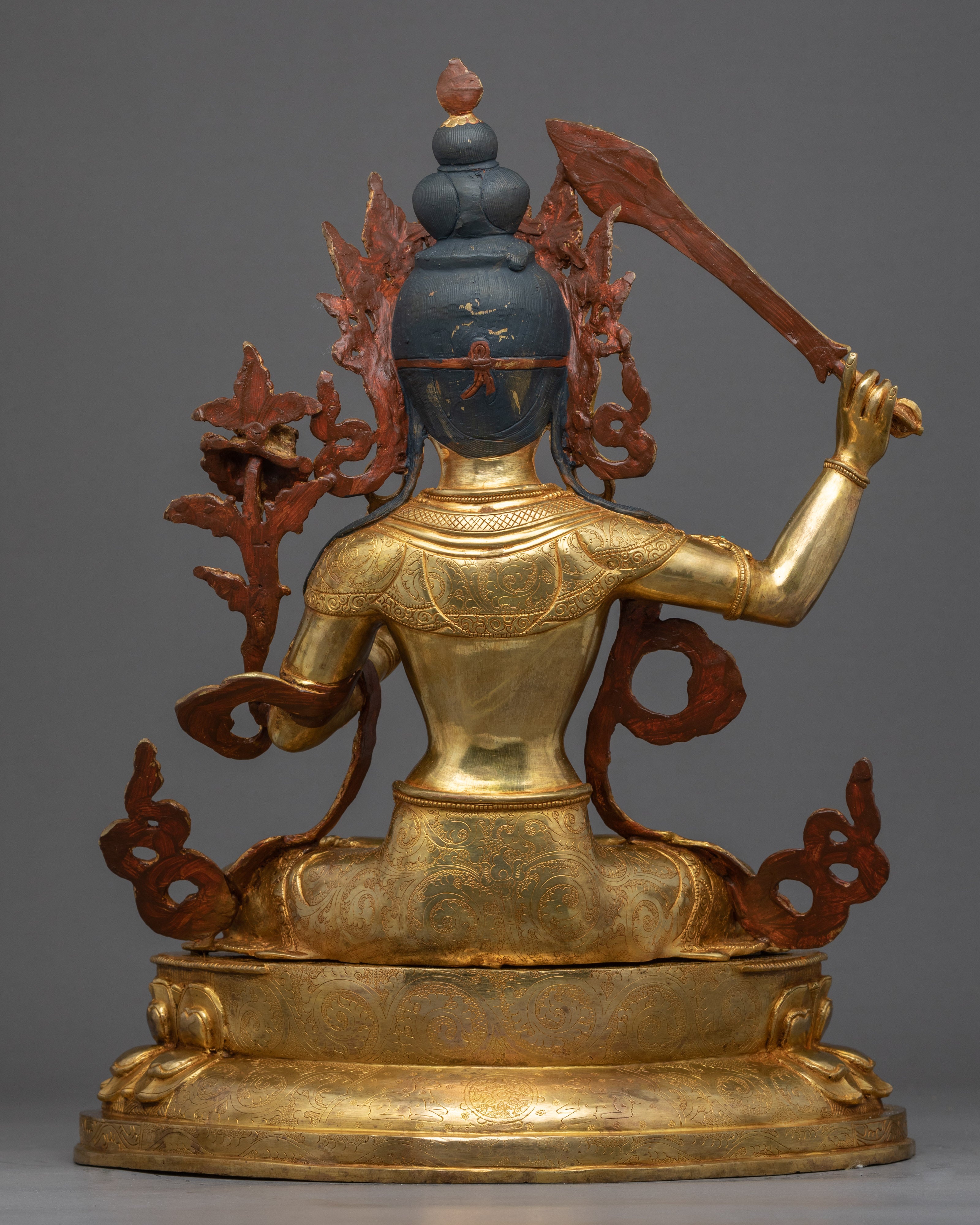 Maha Manjushri Sculpture | Bodhisattva Wisdom Deity