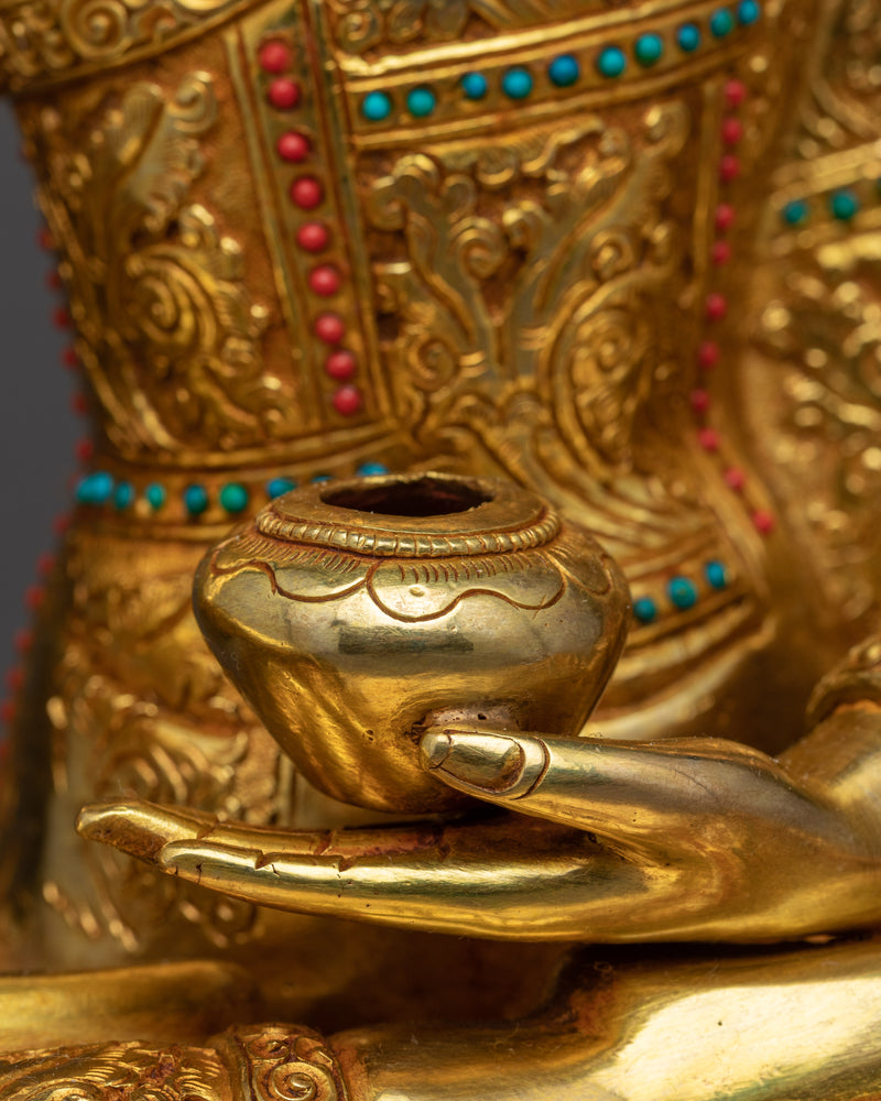 Seated Shakyamuni Buddha Statue | Traditional Buddhist Art