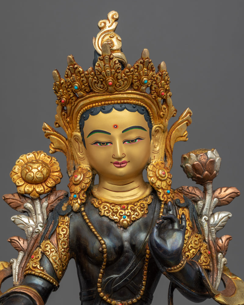 Green Tara Goddess | Buddhist Mother Tara Statue