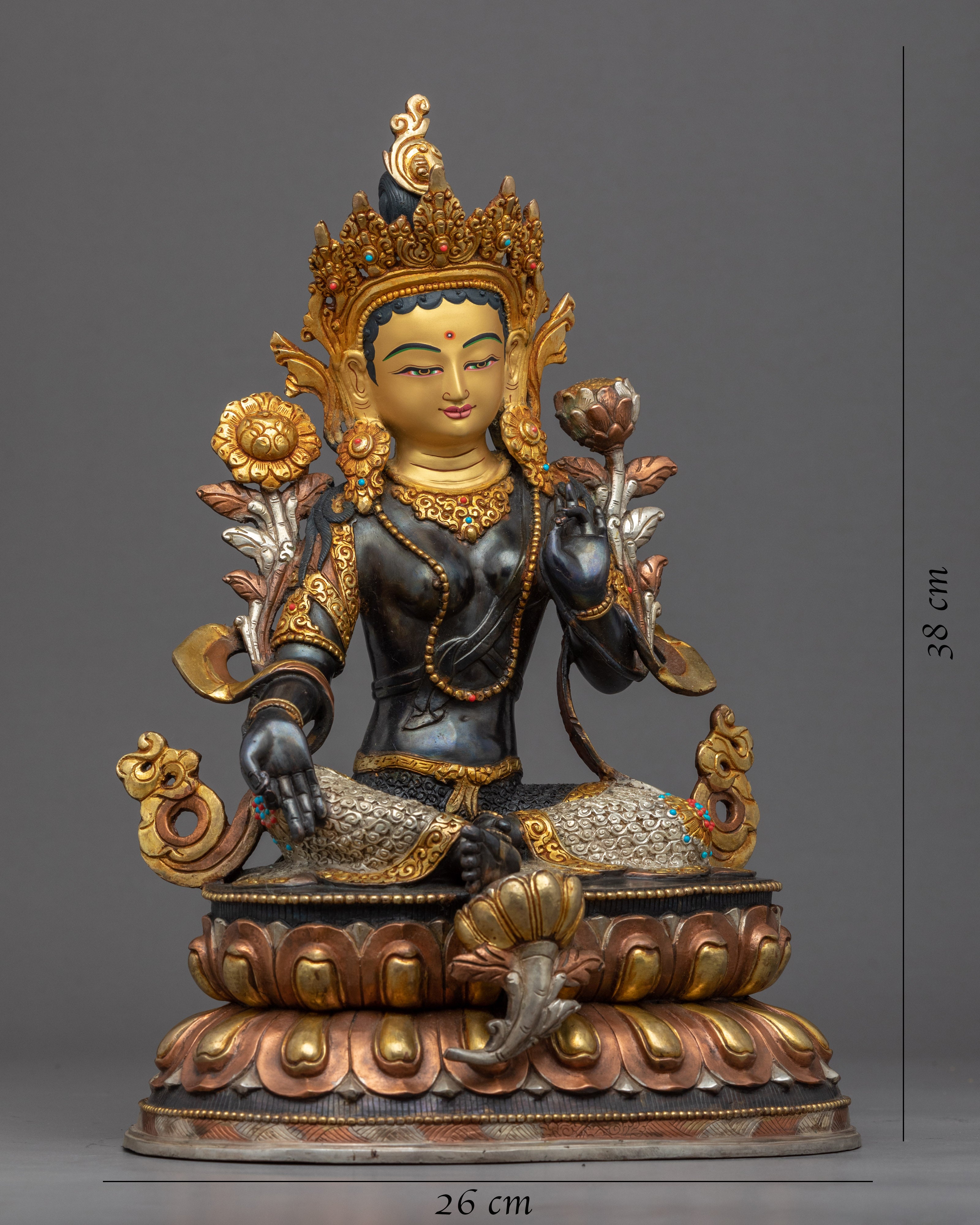 Green Tara Goddess | Buddhist Mother Tara Statue