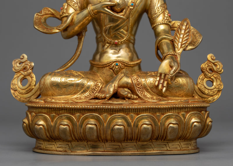 Kshitigarbha Bodhisattva Sculpture | Hand-Carved Buddhist Sculpture