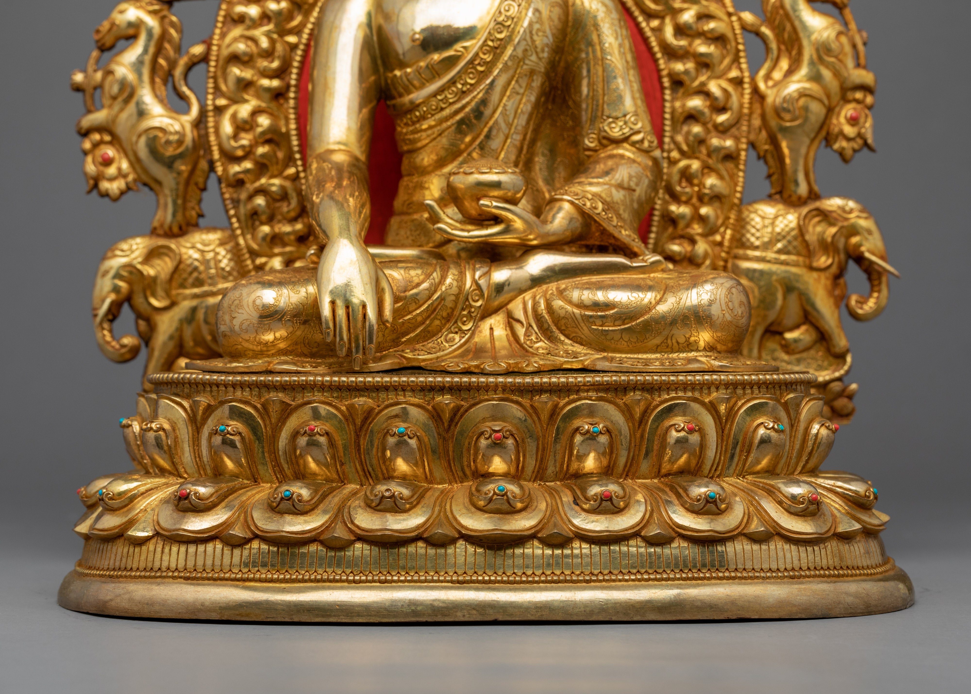 Peaceful Shakyamuni Buddha Sculpture | Hand Carved Buddhist Art