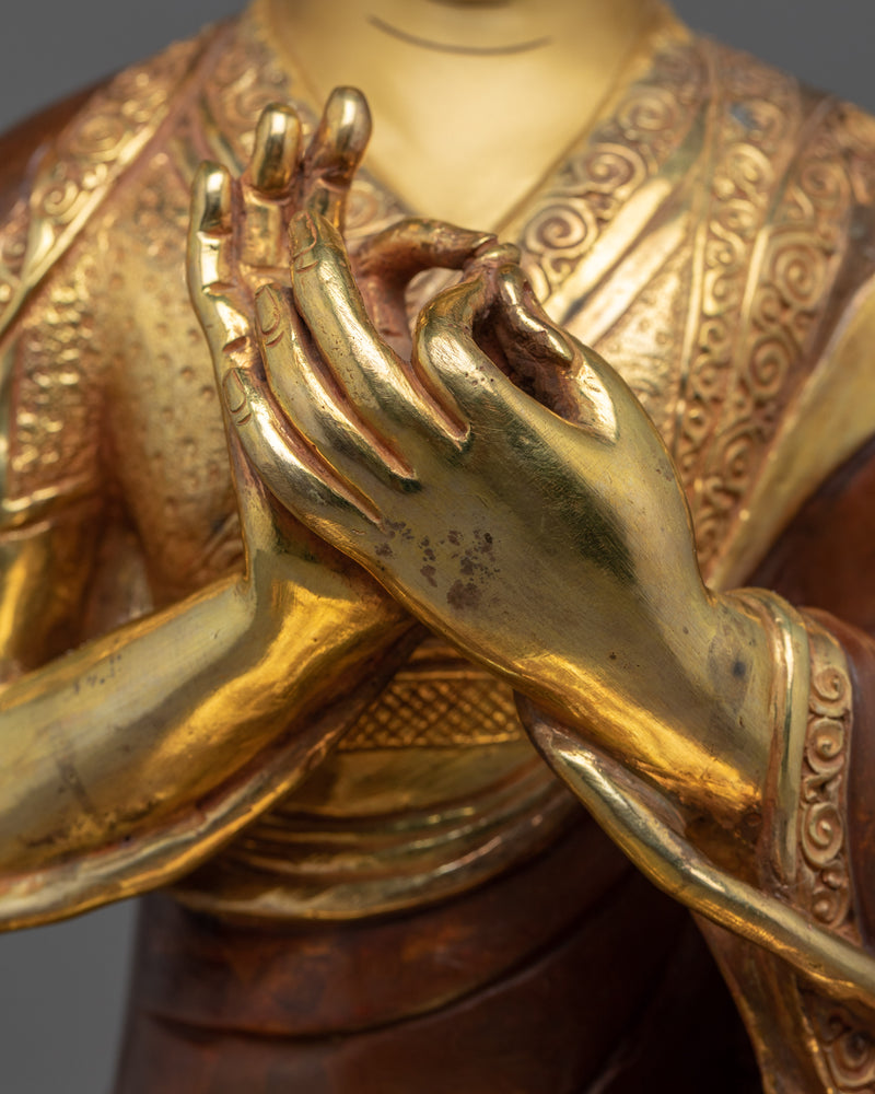 Tsongkhapa and His Disciples Set Sculpture | Himalayan Art of Nepal