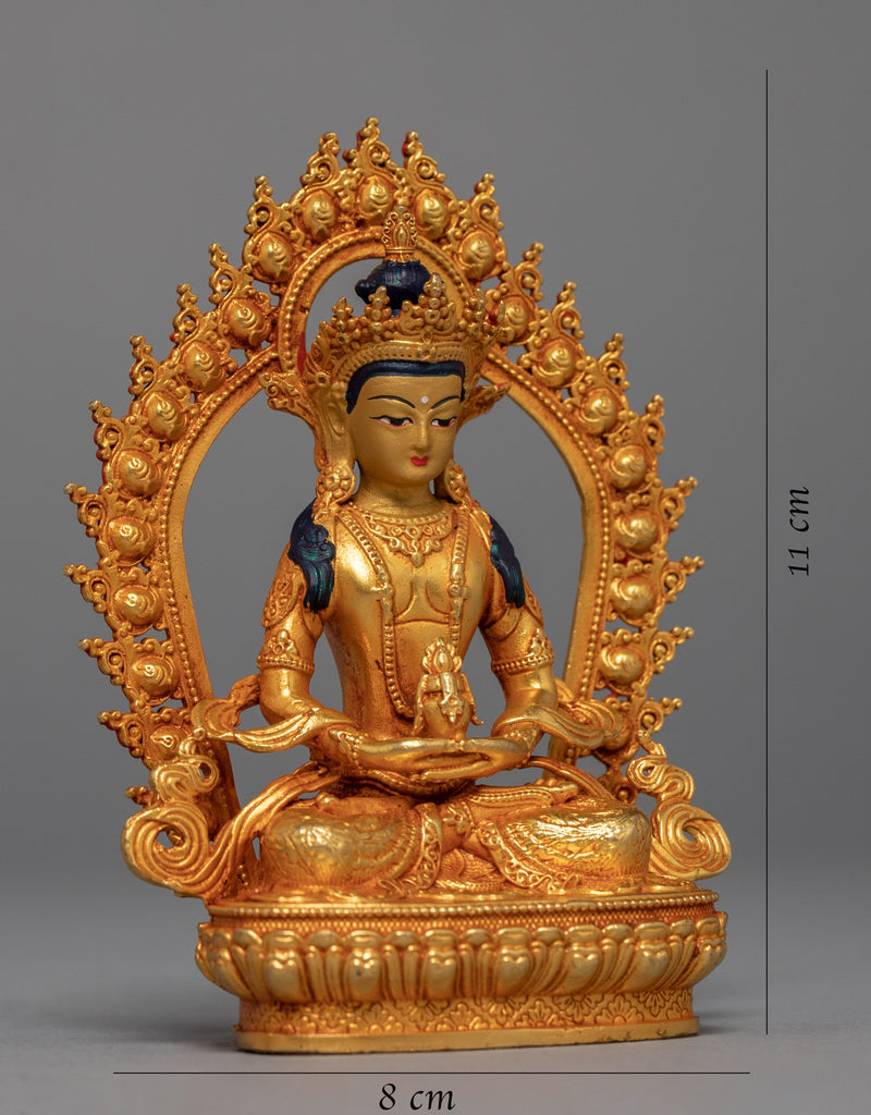 Mini Amitayus Sculpture | Himalayan Buddhist Art