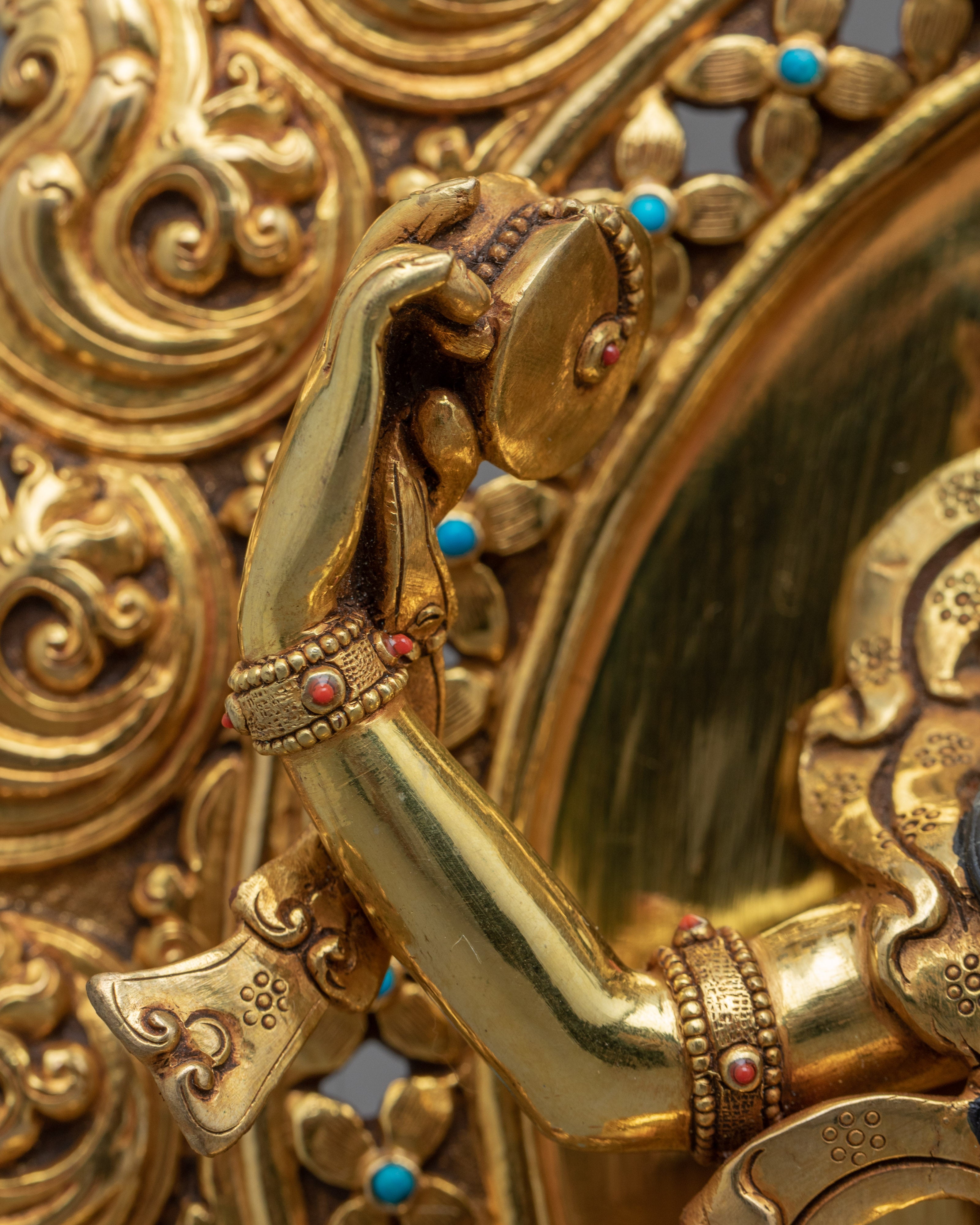 Machig Labdron Gold Sculpture | Hand Crafted Himalayan Art