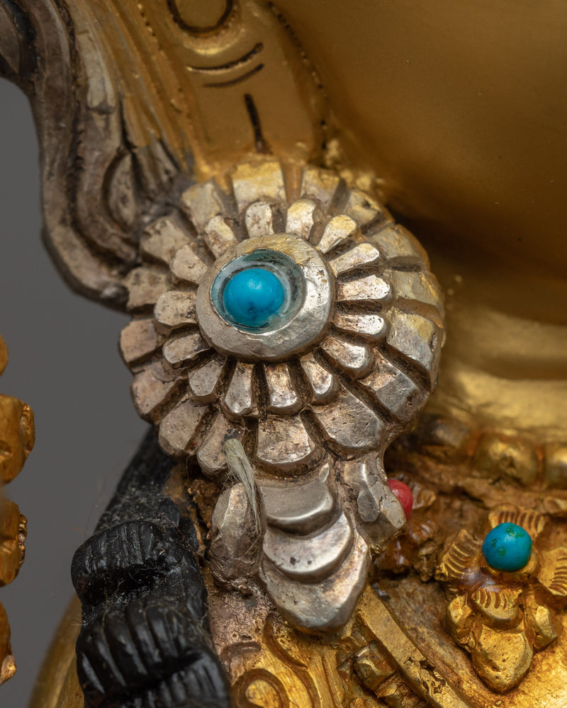 White Tara Female Buddha Sculpture | Hand-Made Buddhist Deity of Long Life Statue