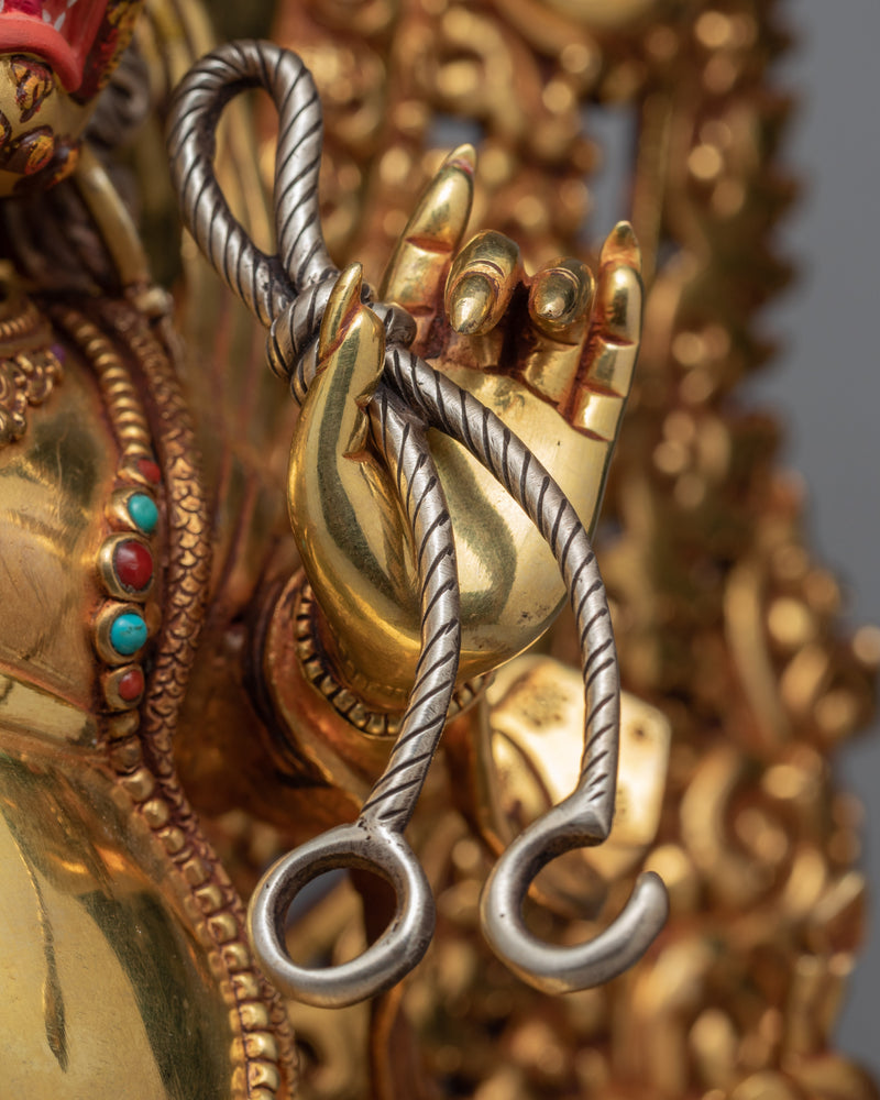 Vajrapani Statue | 24K Gold Gilded Buddhist Art