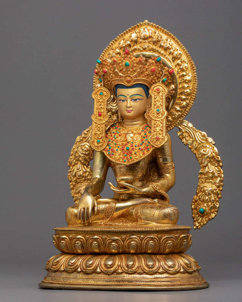 Ancient Shakyamuni Buddha Statue | Buddhist Enlightenment Deity
