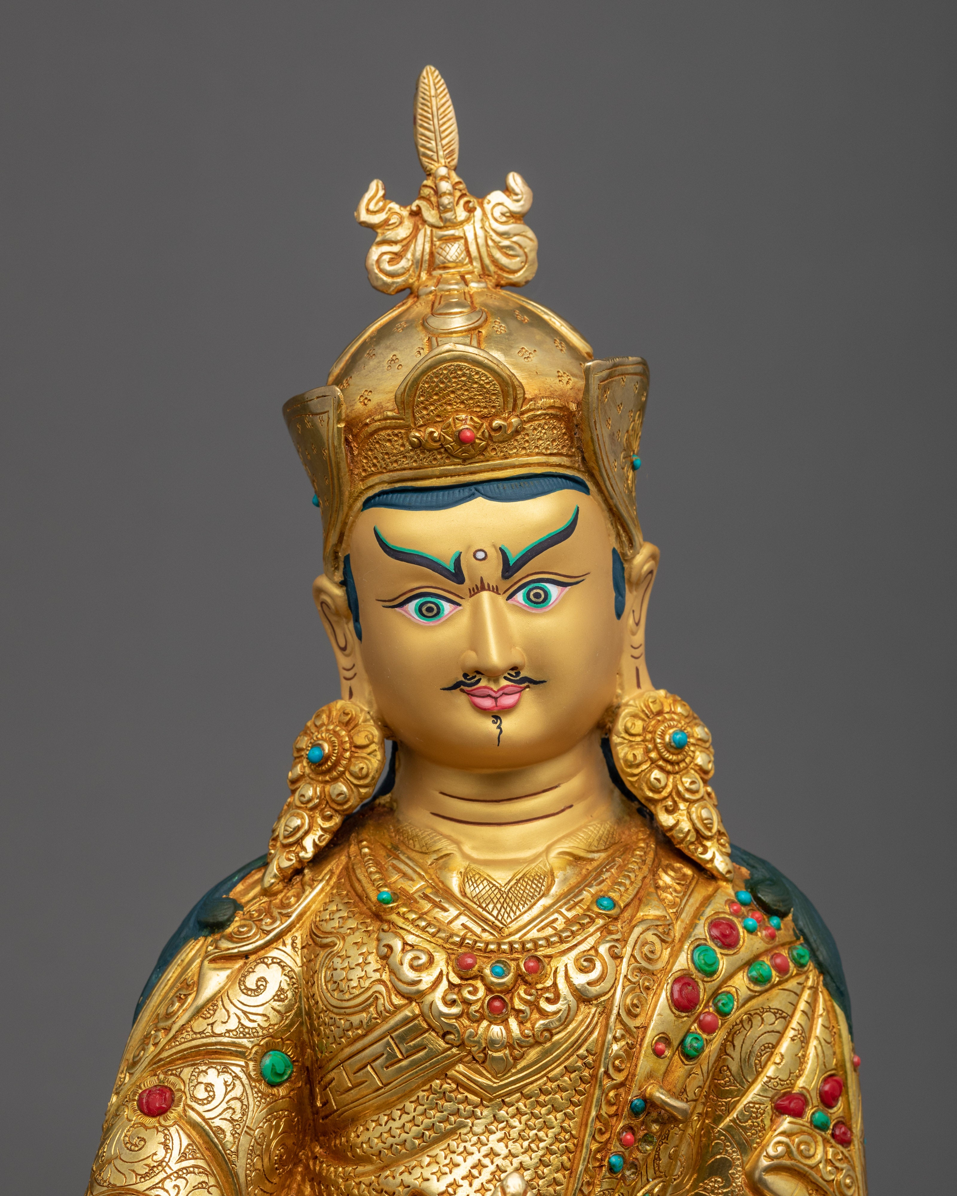 Guru Rinpoche Prayer Statue | Traditional Himalayan Art
