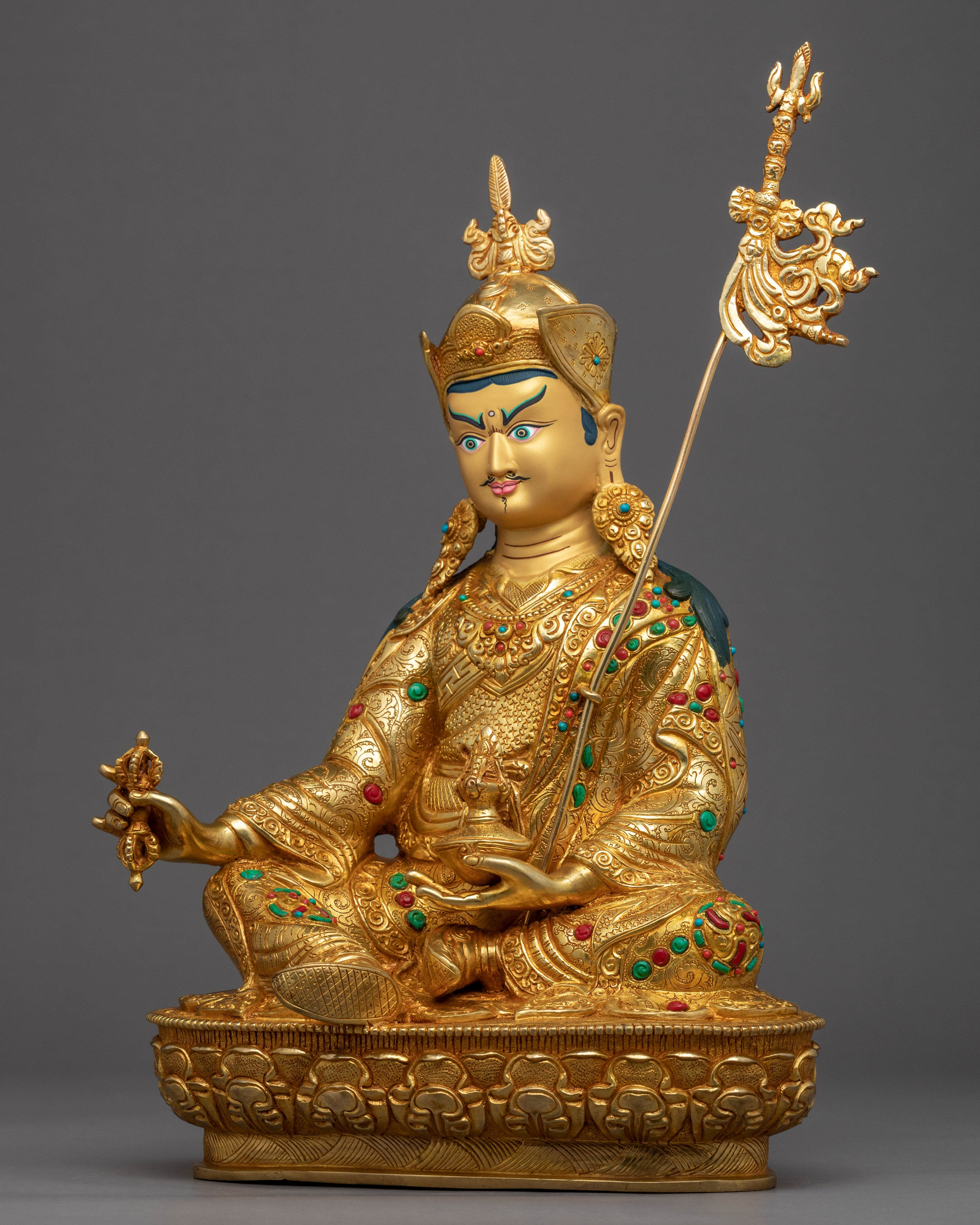 Guru Rinpoche Prayer Statue | Traditional Himalayan Art