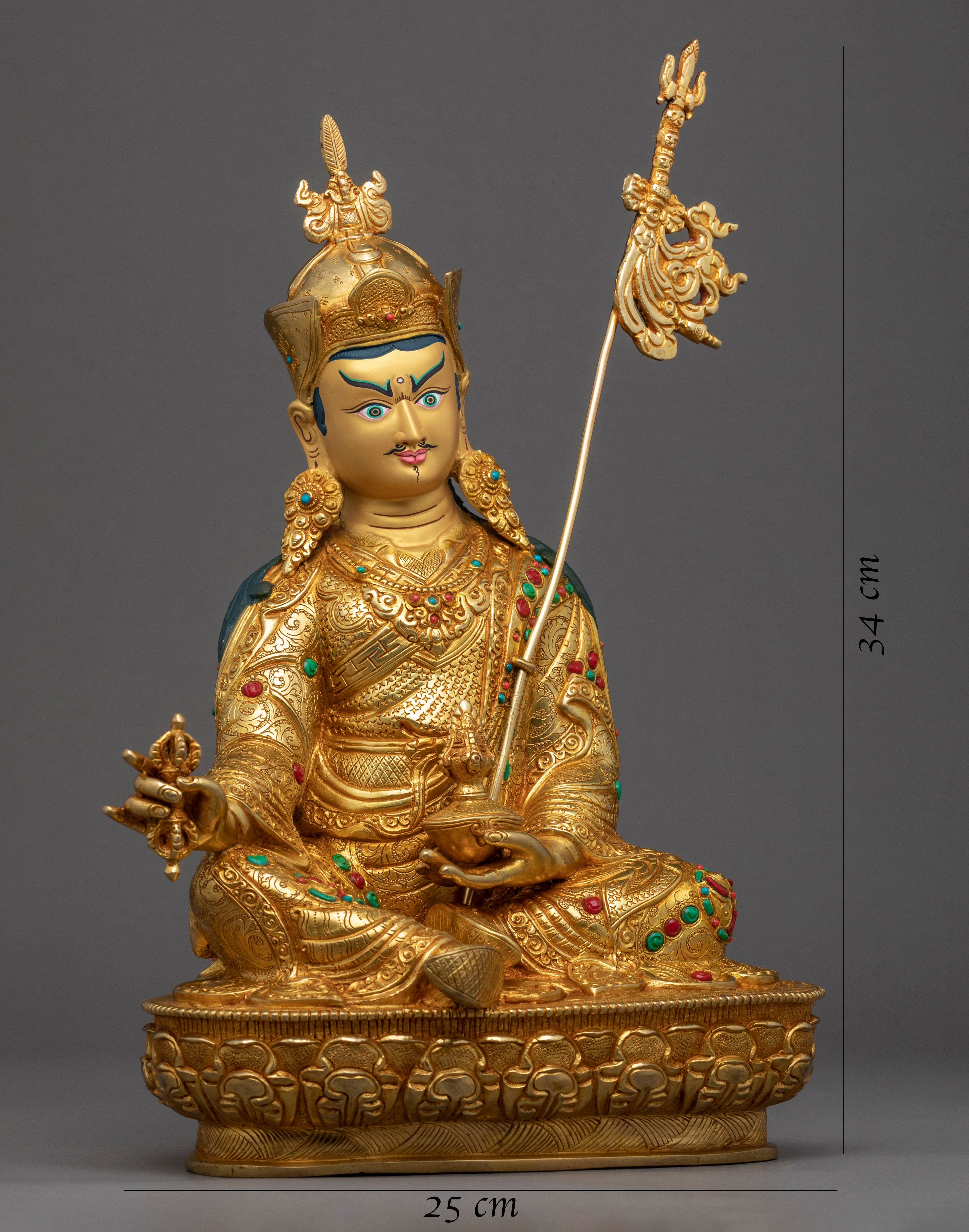 Guru Rinpoche Prayer Statue | Traditional Himalayan Art