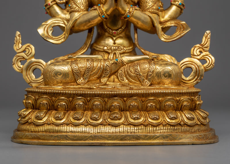 Rare Chenrezig Statue | Buddhist Bodhisattva of Compassion