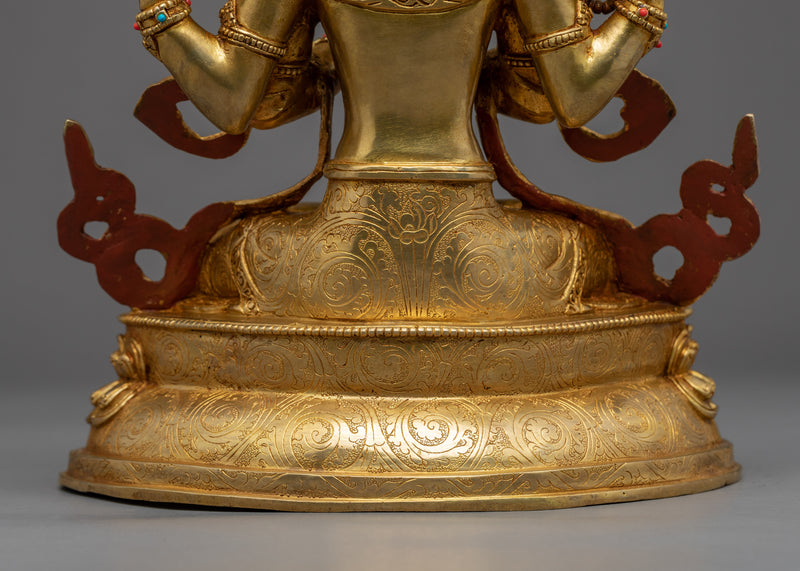 Rare Chenrezig Statue | Buddhist Bodhisattva of Compassion