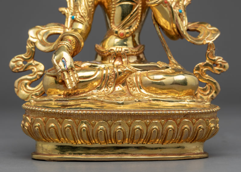 White Tara Female Buddha Statue | Handcrafted Long-Life Deity