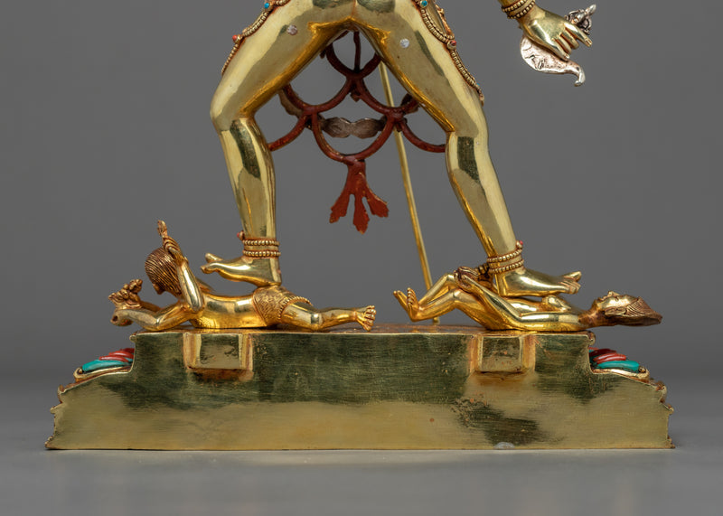 Vajrayogini Gold Gilded Dakini Statue | Buddhist Dakini Statue