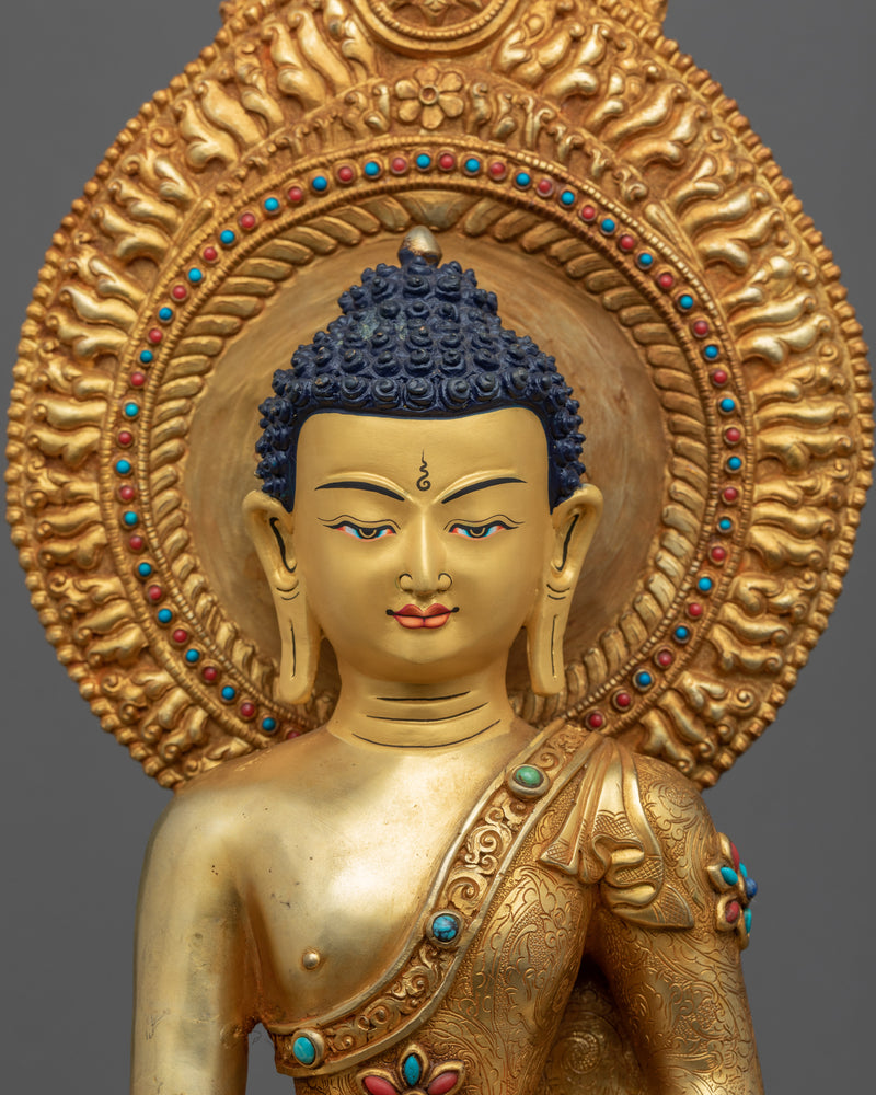 Nepal Buddha Shakyamuni Statue | Himalayan Buddhist Sacred Art