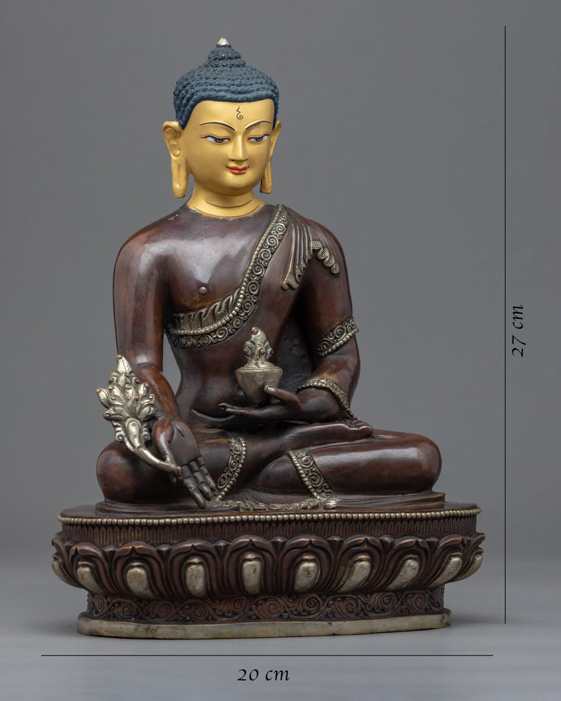 Medicine Buddha Bhaishajyaguru Statue | Traditional Buddhist Art