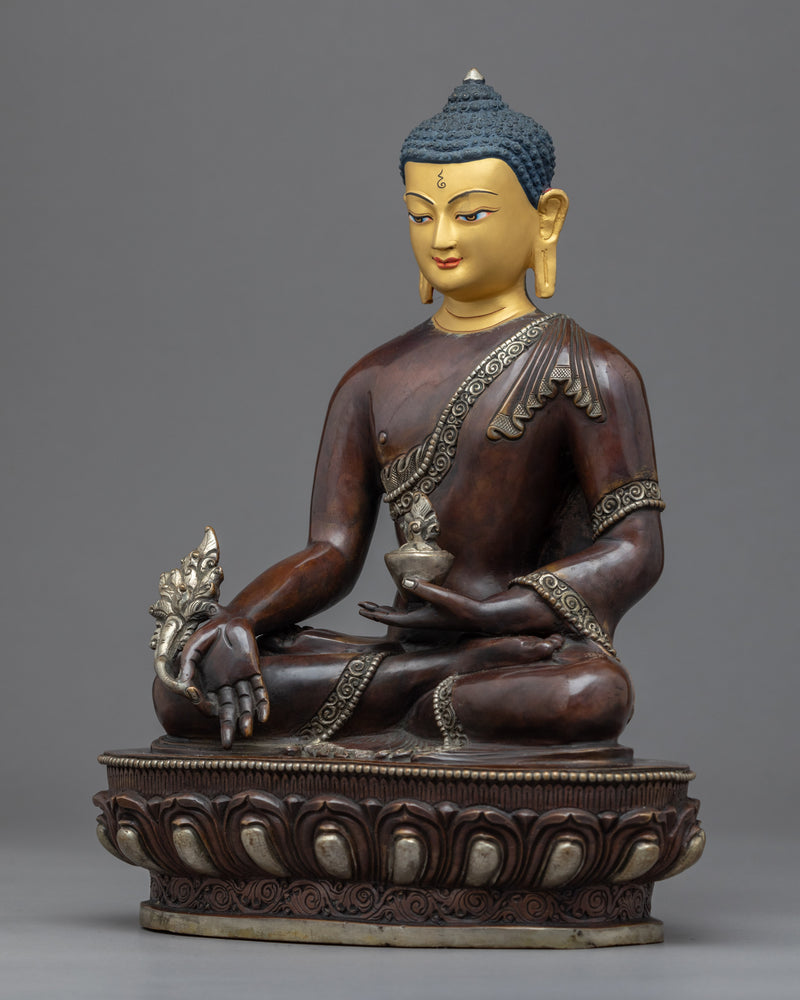 Medicine Buddha Bhaishajyaguru Statue | Traditional Buddhist Art