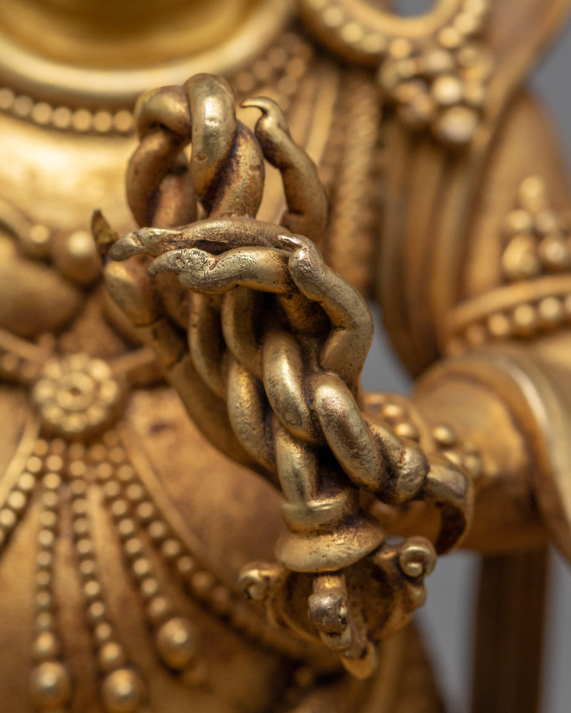 Vajrapani Kadampa Statue | 24K Gold Machine Made Statue