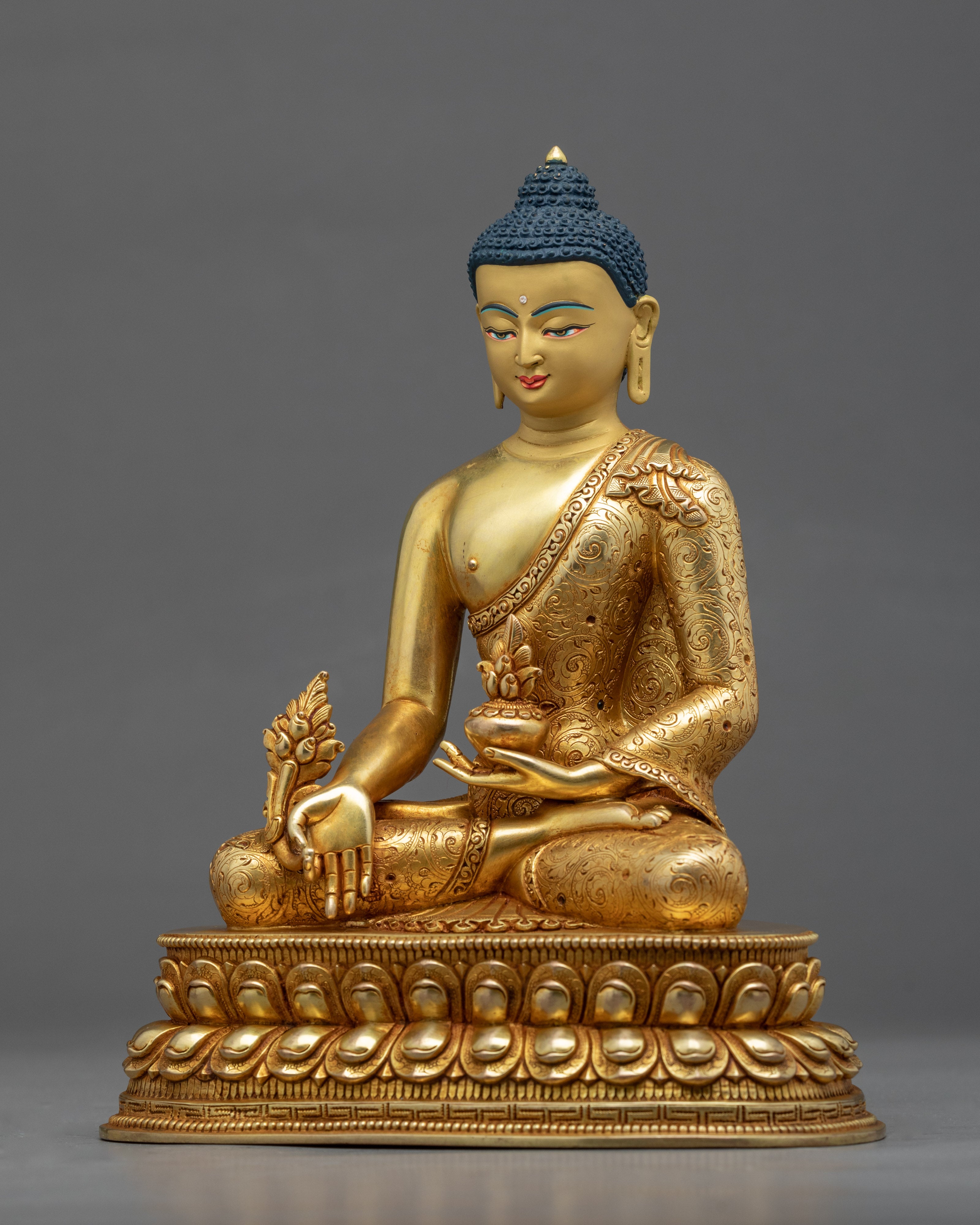 Medicine Buddha Sadhana Sculpture | Traditional Himalayan Art