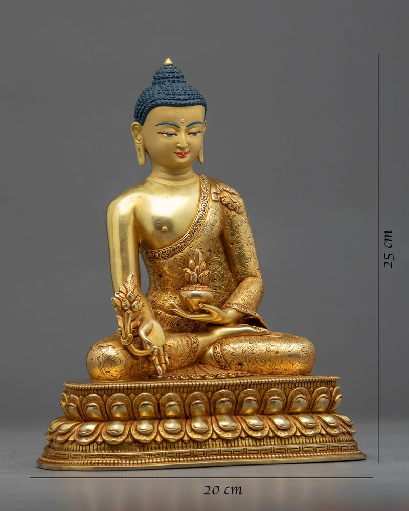 Medicine Buddha Sadhana Sculpture | Traditional Himalayan Art