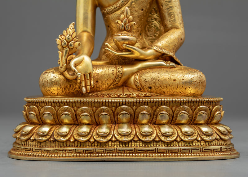 Medicine Buddha Sadhana Sculpture | Traditional Himalayan Art