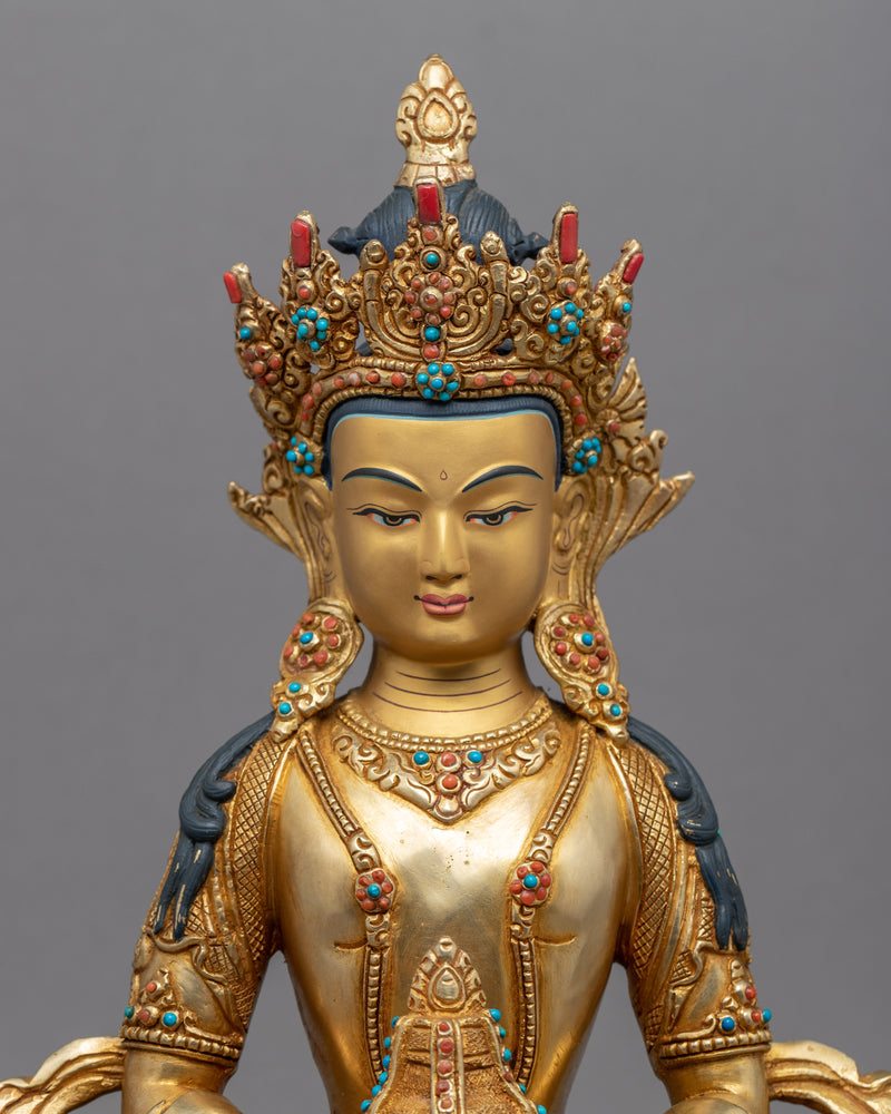 Amitayus Long Life Practice Statue | Buddhist Deity of Longevity