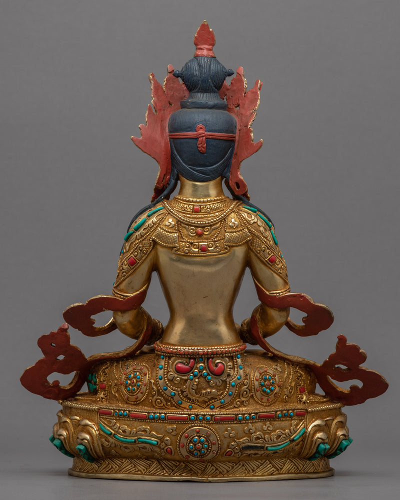 Amitayus Long Life Practice Statue | Buddhist Deity of Longevity