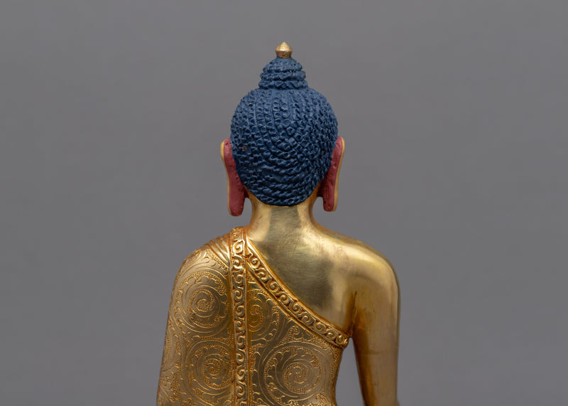 Siddhattha Gotama Statue | Gold Gilded Artcraft Of Shakyamuni Buddha