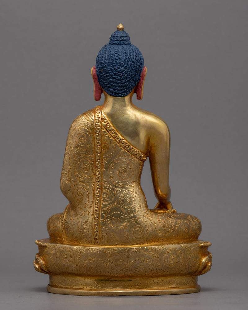 Siddhattha Gotama Statue | Gold Gilded Artcraft Of Shakyamuni Buddha