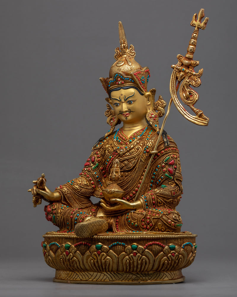 A Practice Of Padmasambhava Statue | Guru Rinpoche Handmade Sculpture