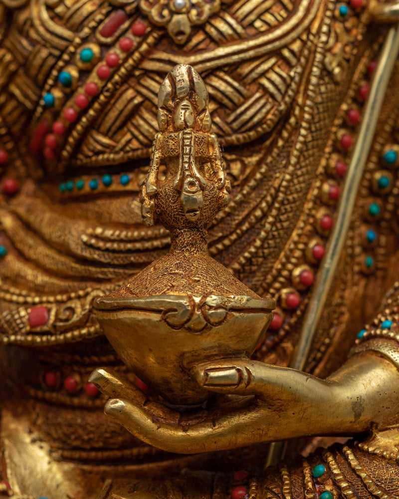 A Practice Of Padmasambhava Statue | Guru Rinpoche Handmade Sculpture