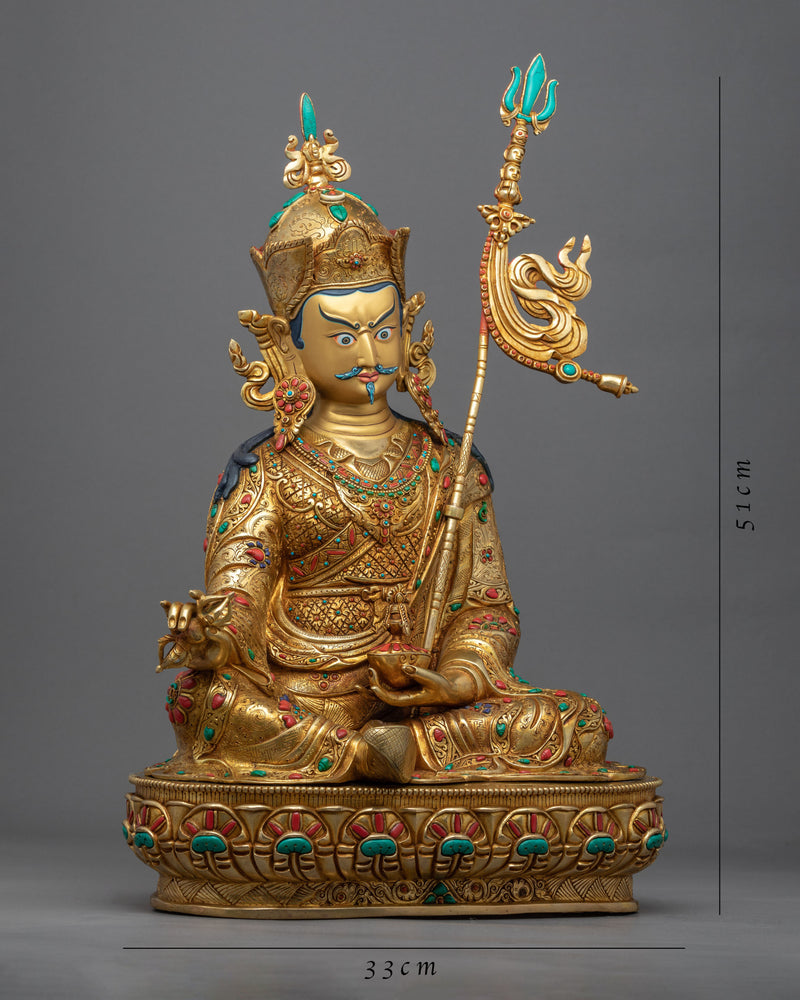 Lotus Born Master Statue | Traditionally Made Guru Rinpoche Sculpture