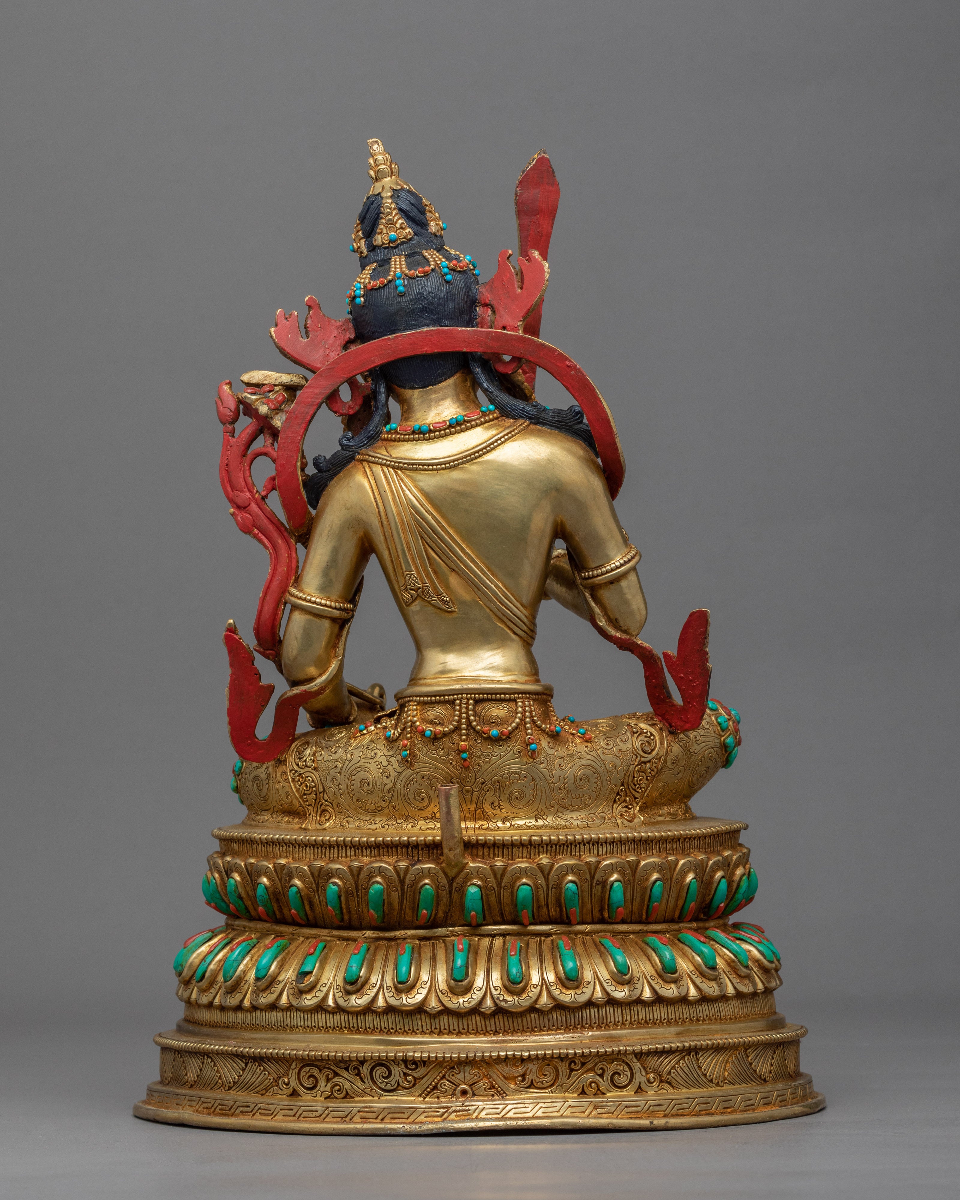 Buddha Of Wisdom Manjushri Statue | Himalayan Style Buddhist Art