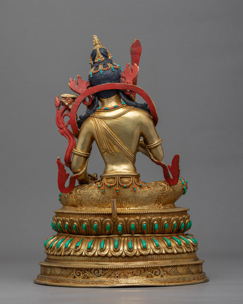 Buddha Of Wisdom Manjushri Statue | Himalayan Style Buddhist Art