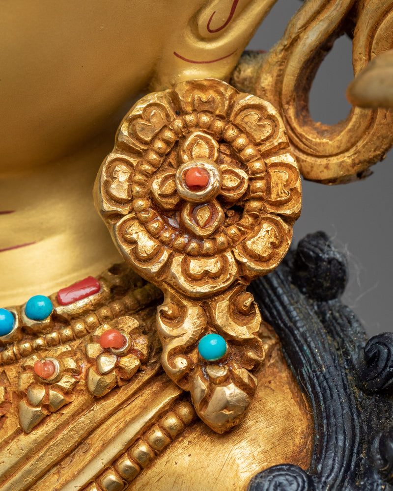 Buddha Of Wisdom Manjushri Statue | Himalayan Style Buddhist Art