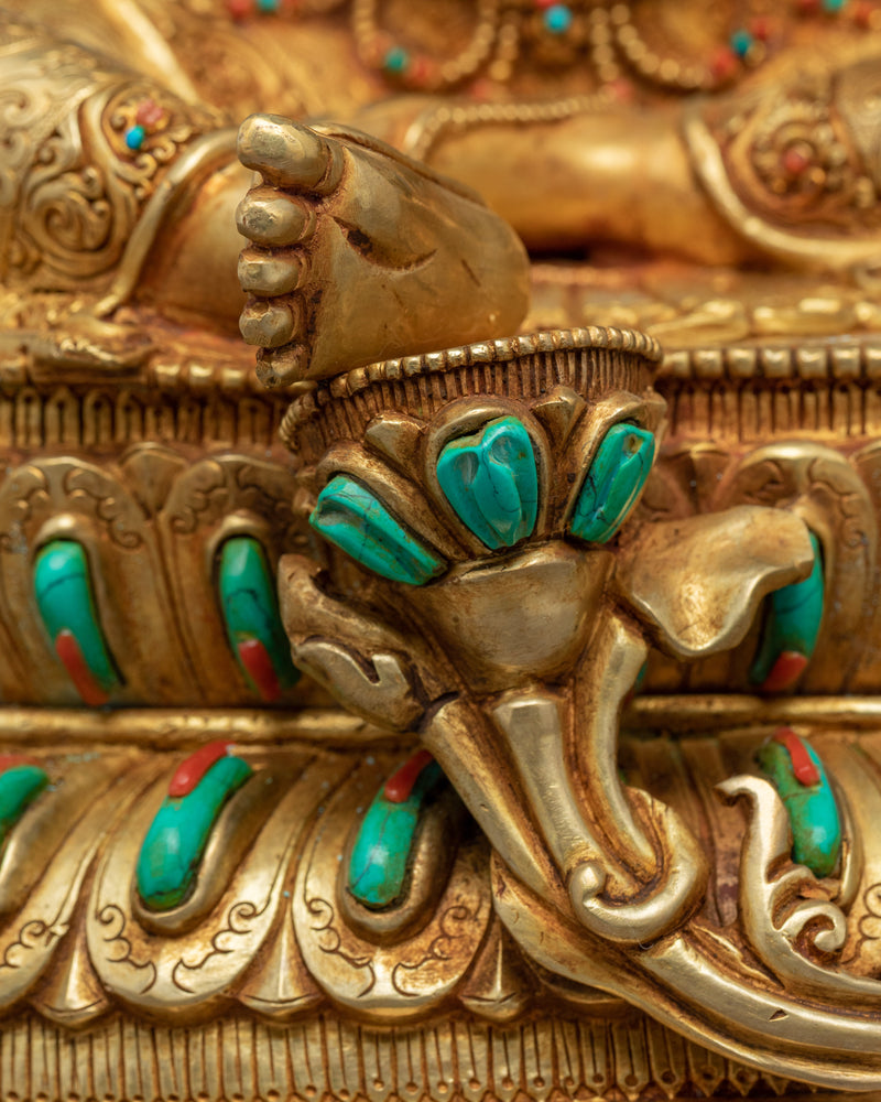 Buddha Of Wisdom Manjushri Statue | Himalayan Style Buddhist Art