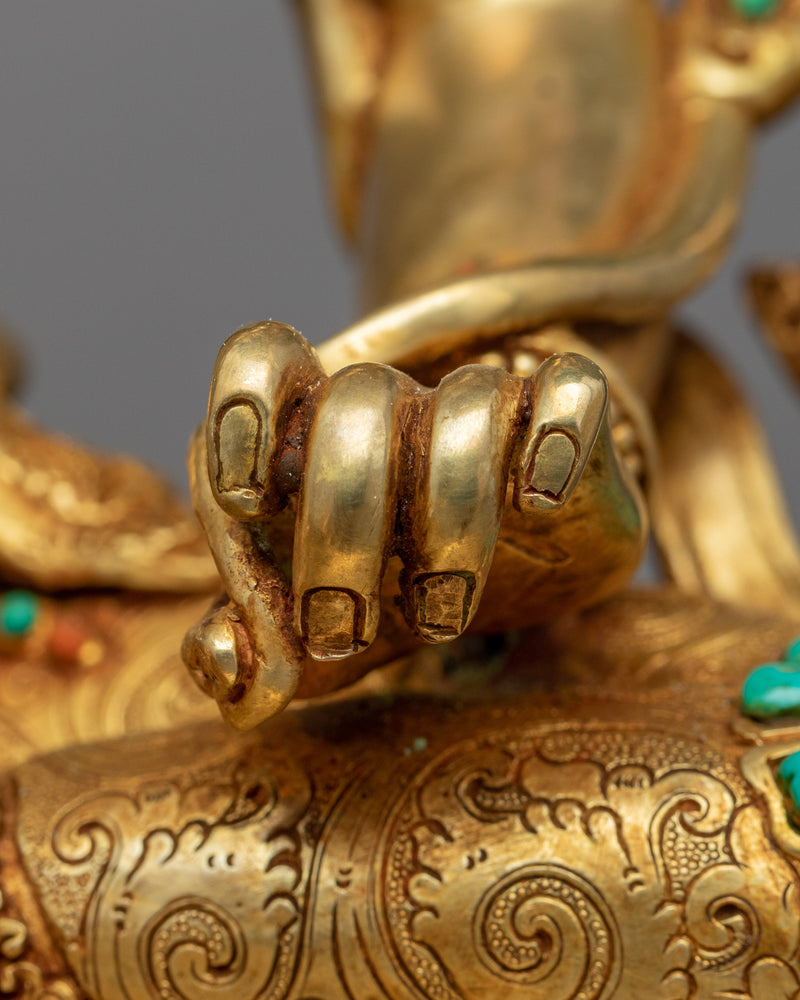 Buddha Of Wisdom Manjushri Statue | Himalayan Style Buddhist Art