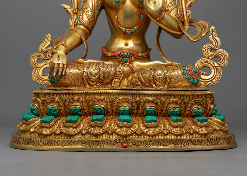 Tara The Female Buddha Statue | The Deity Of Long Life Sculpture