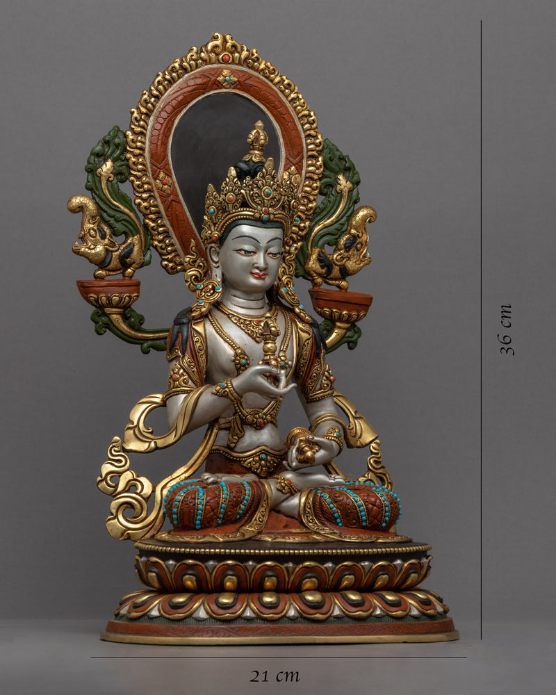 Vajrasattva Tibetan Statue | Hand-Carved Buddhist Deity Sculpture