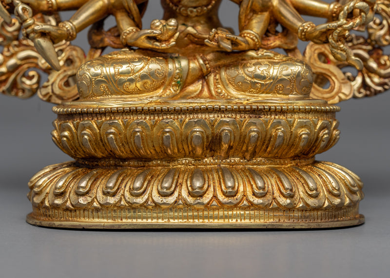 18 Arms Cundi Bodhisattva Statue | Traditional Buddhist Art