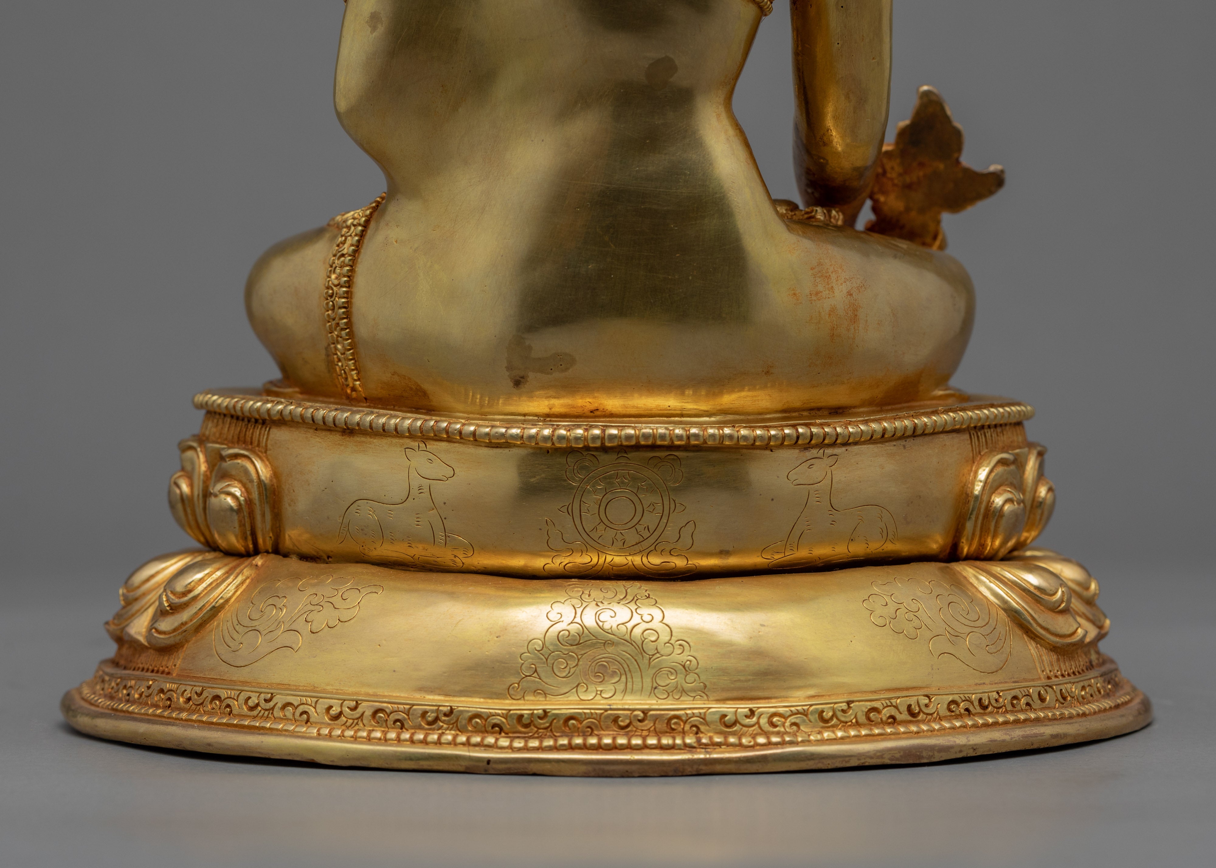 Medicine Buddha Puja Statue | Traditional Healing Buddha Sculpture