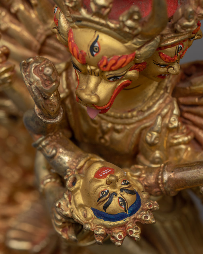 Yamantaka The Destroyer Of Death Statue | Yamantaka With Consort Sculpture