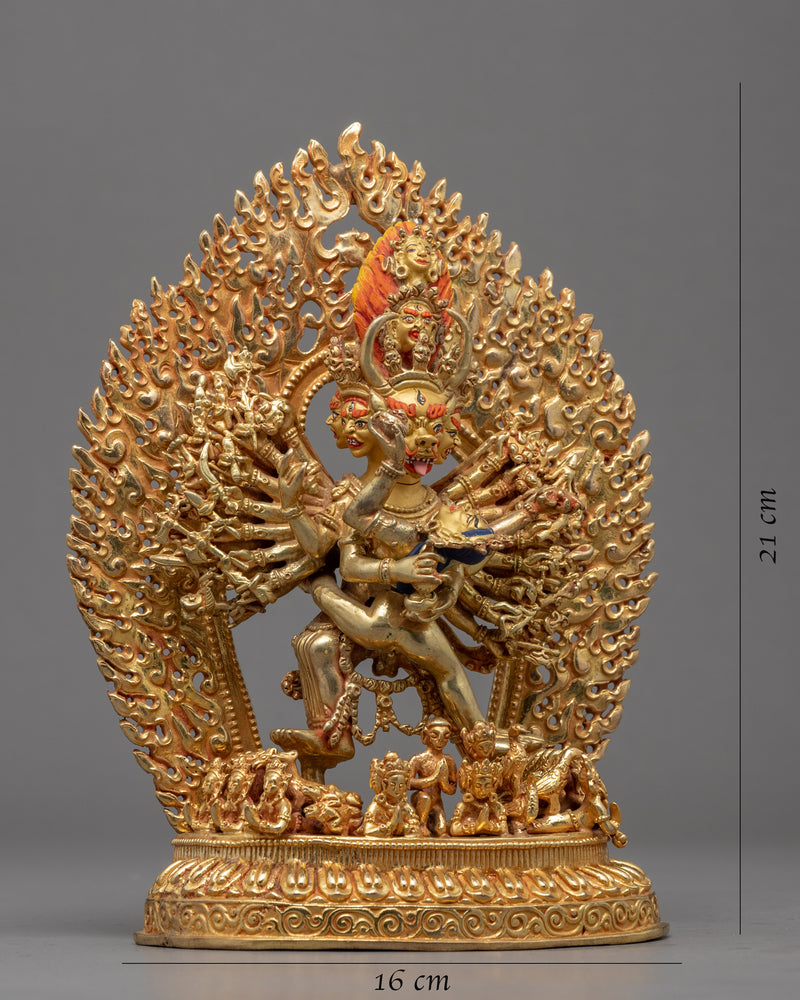 Yamantaka The Destroyer Of Death Statue | Yamantaka With Consort Sculpture