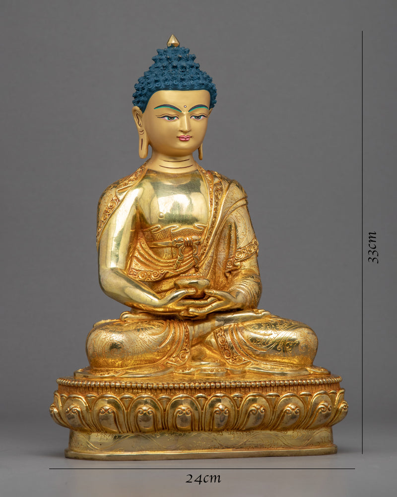 Amitabha Practice Statue |  Traditionally Hand Carved Buddha Amitabha Sculpture