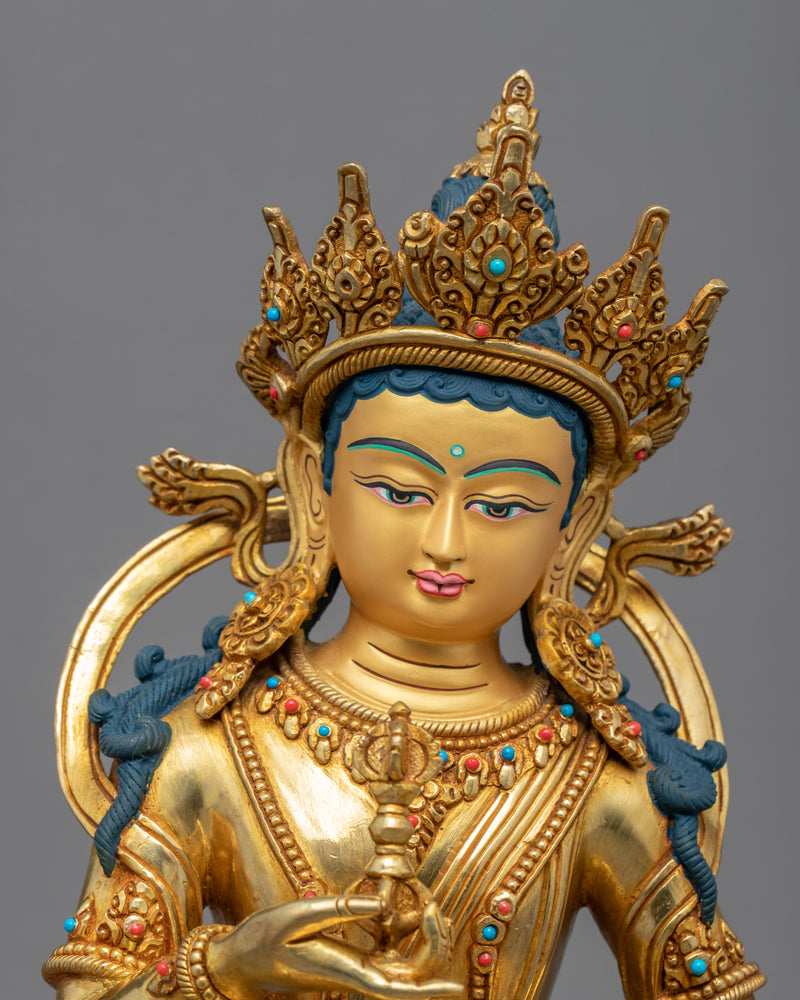 Dorje Sempa Payer Sculpture | Hand-Carved Buddhist Deity Sculpture