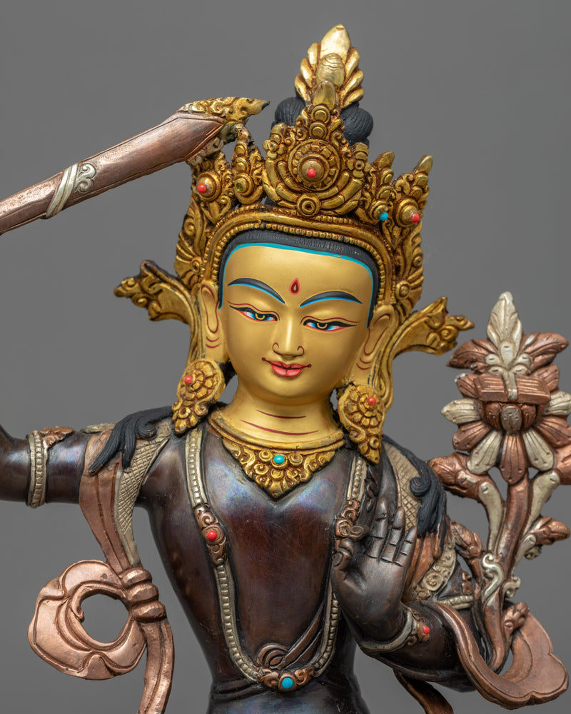 Bodhisattva Of Wisdom Sculpture | Bodhisattva Sculpture For Practice