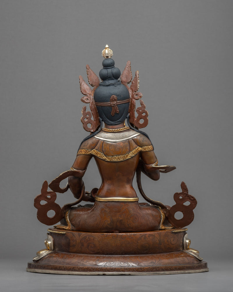 Vajrasattva Bodhisattva Sculpture | Traditional Buddhist Art