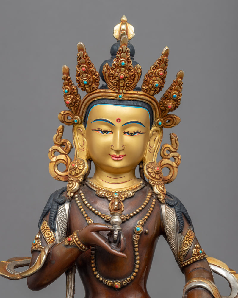Vajrasattva Bodhisattva Sculpture | Traditional Buddhist Art